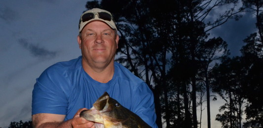 Allen Lane Kruse, of Nacogdoches, caught the fish of a lifetime April 13 from Lake Naconiche