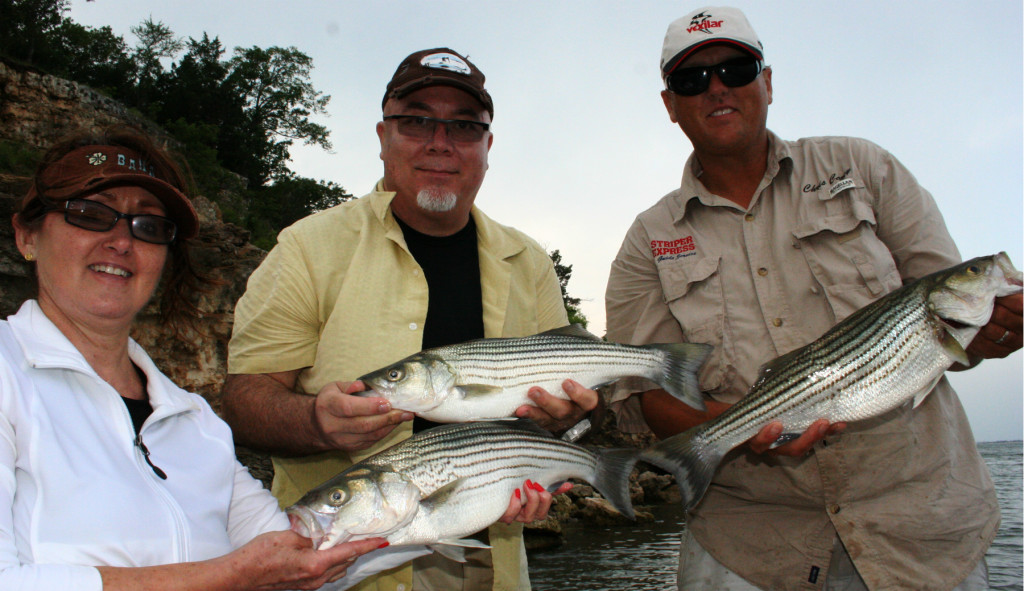 Lake Texoma offers the best striped bass fishing in Texas.