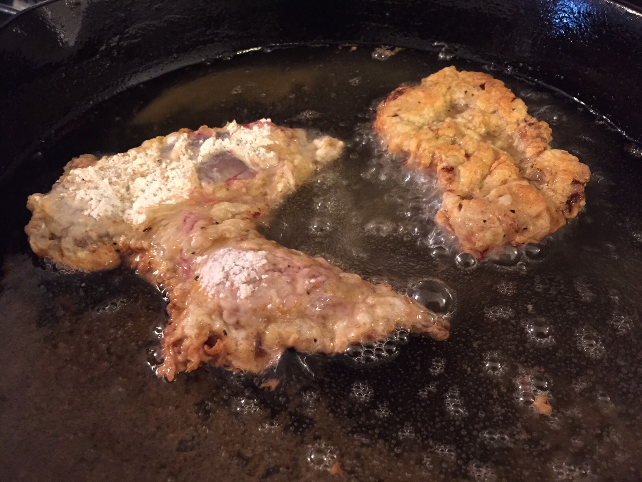 Chicken-fried steak in Texas with venison twist