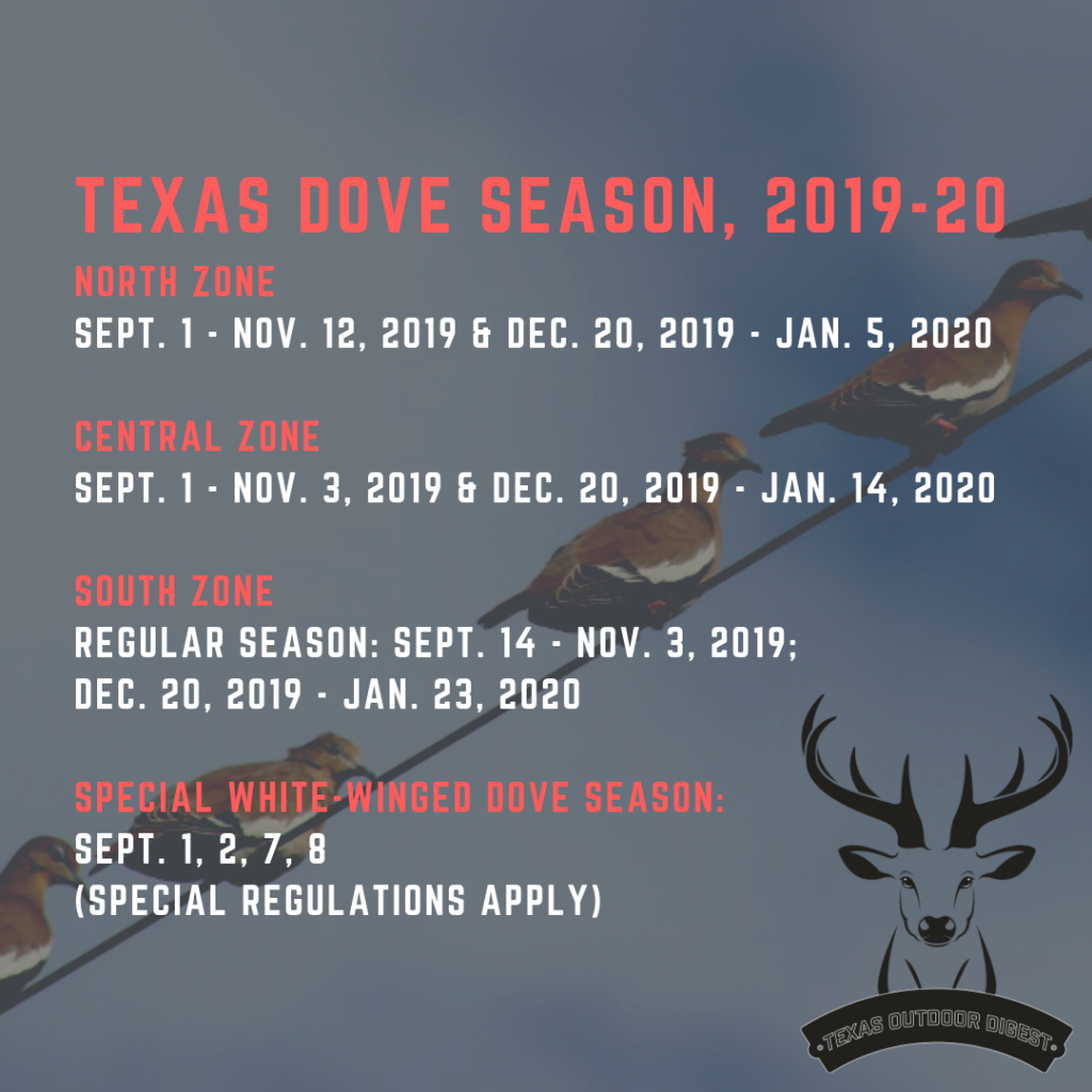 Dove Season Texas 20222023 2023 Calendar